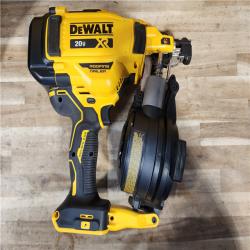 HOUSTON LOCATION - AS-IS DEWALT 20V MAX Lithium-Ion 15-Degree Electric Cordless Roofing Nailer Kit