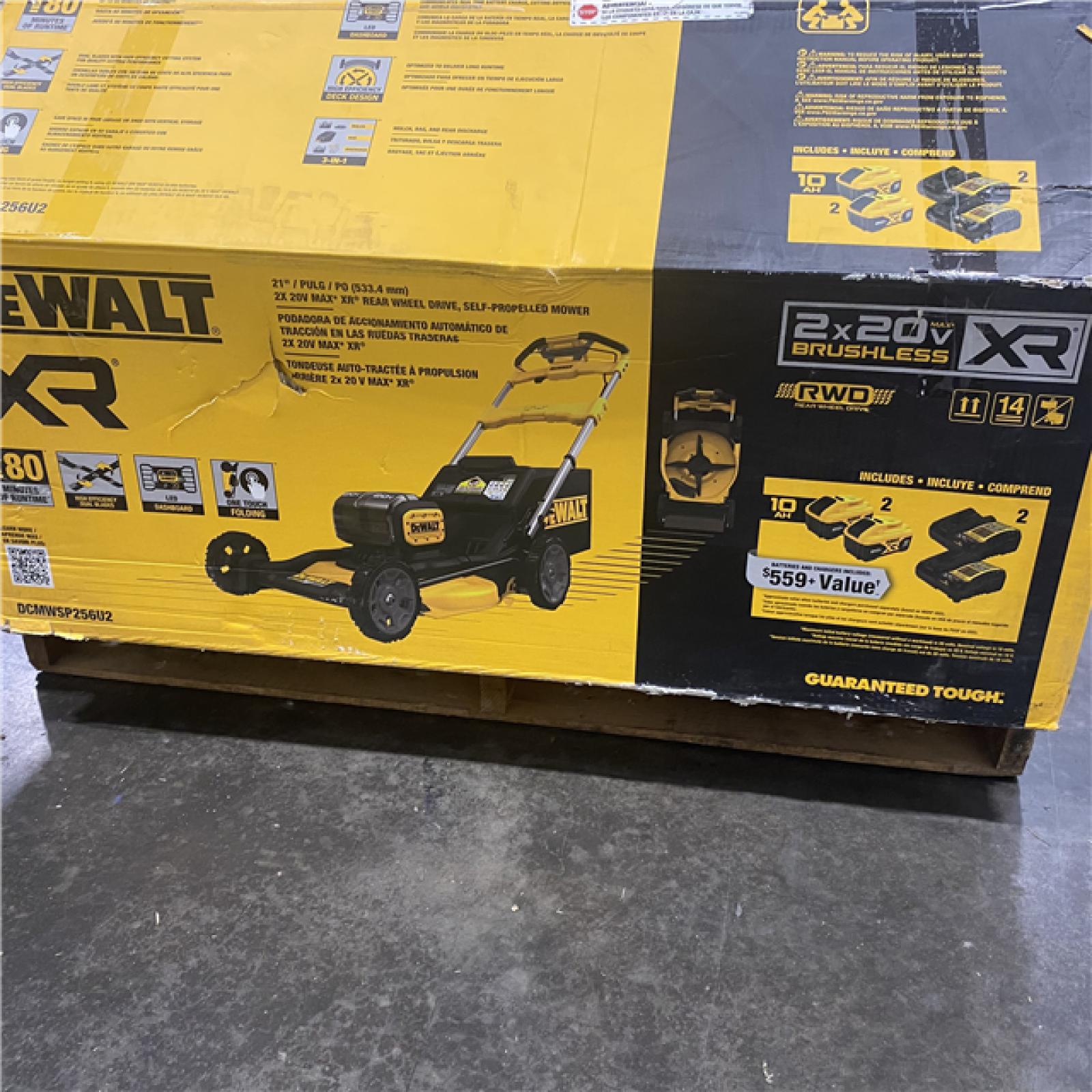 As-Is- 2x20V MAX 21 in. Cordless Battery Powered Self Propelled Lawn Mower Kit with (2) 10 Ah Batteries and Chargers