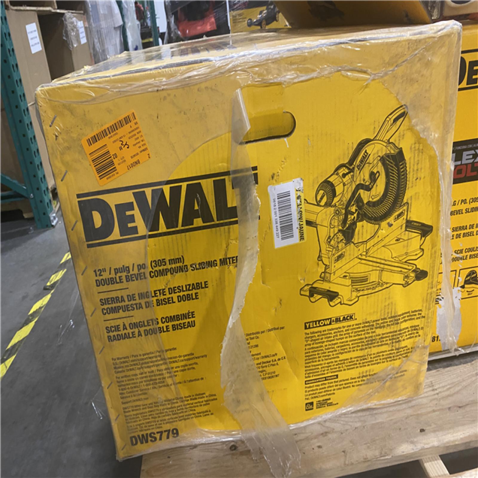 NEW- DeWalt 15 Amps 12 in. Corded Dual-Bevel Sliding Compound Miter Saw