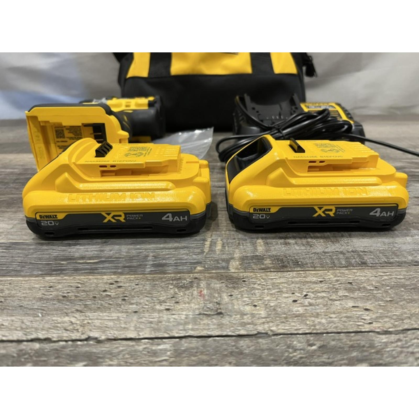 AS-IS DEWALT 20V XR Lithium-Ion Cordless Brushless 1/2 in. Drill/Driver Kit