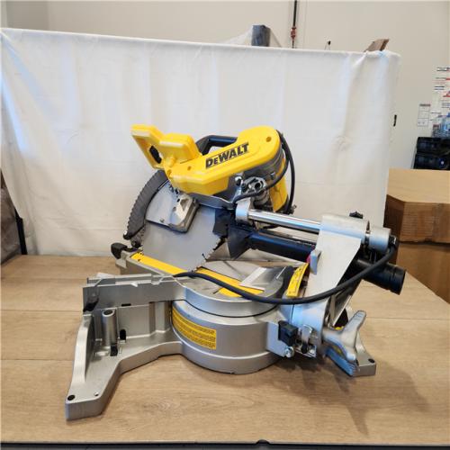 AS-IS-  DEWALT 12 Double Bevel Sliding Compound Miter Saw