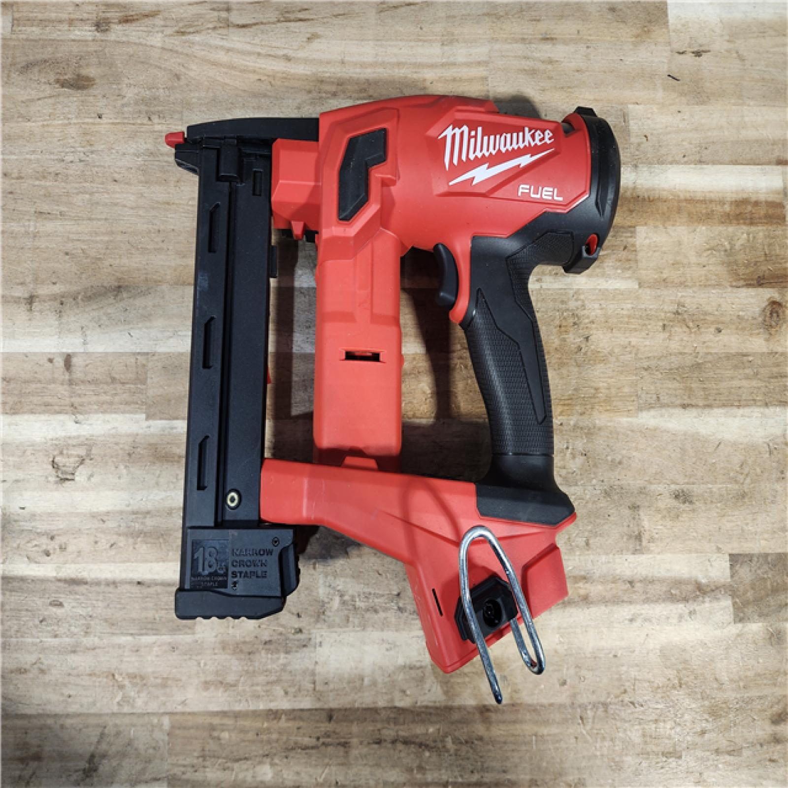 HOUSTON LOCATION - AS-IS Milwaukee FUEL 18-Volt Lithium-Ion Brushless Cordless 18-Gauge 1/4 in. Narrow Crown Stapler (Tool-Only)