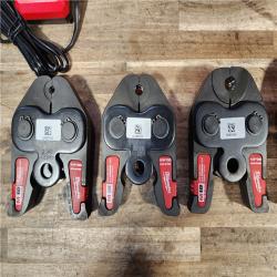 HOUSTON LOCATION - AS-IS (APPEARS LIKE NEW) Milwaukee 2922-22M M18 FORCE LOGIC Press Tool Kit W/ One-Key with 1/4 -7/8  Streamline ACR Jaws