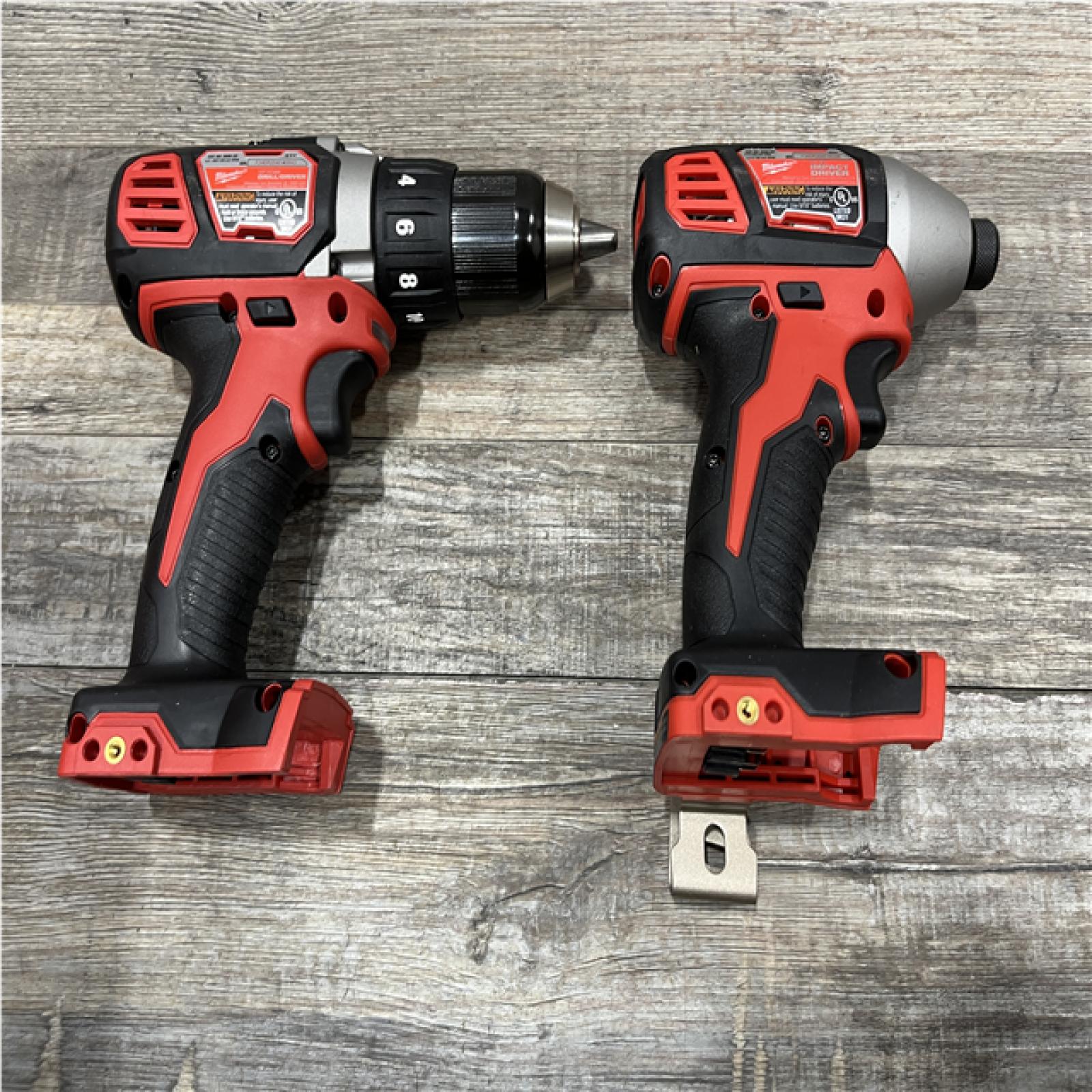 AS-IS Milwaukee 18V Lithium-Ion Cordless Drill Driver/Impact Driver Combo Kit