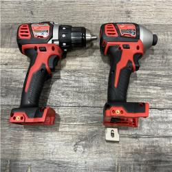 AS-IS Milwaukee 18V Lithium-Ion Cordless Drill Driver/Impact Driver Combo Kit