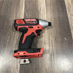AS-IS Milwaukee 18V Lithium-Ion Cordless 1/4 in. Hex Impact Driver (Tool-Only)
