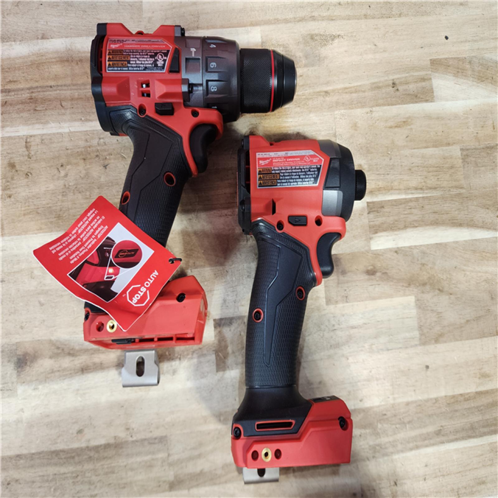 HOUSTON LOCATION - AS-IS (APPEARS LIKE NEW) Milwaukee FUEL 18V Lithium-Ion Brushless Cordless Hammer Drill and Impact Driver Combo Kit