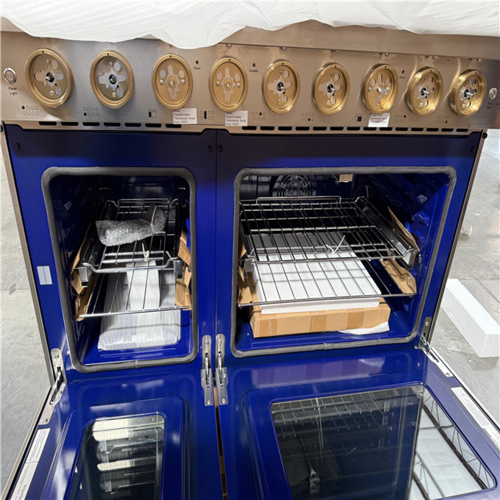 California AS-IS Thor Kitchen Gordon Ramsay Collection, 48 Inch Freestanding Gas Range w/Double Oven; Stainless Steel; Appears in Excellent Condition