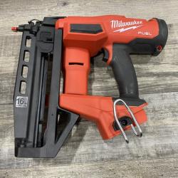 AS-IS Milwaukee  FUEL 18-Volt Lithium-Ion Brushless Cordless Gen ll 16-Gauge Straight Finish Nailer (Tool Only)