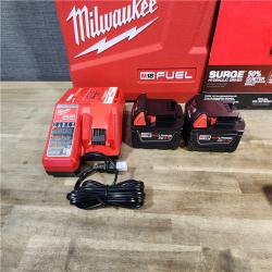 HOUSTON LOCATION - AS-IS (APPEARS LIKE NEW) Milwaukee M18 FUEL SURGE 18-Volt Lithium-Ion Brushless Cordless 1/4 in. Hex Impact Driver Compact Kit with Two 5.0 Ah Batteries