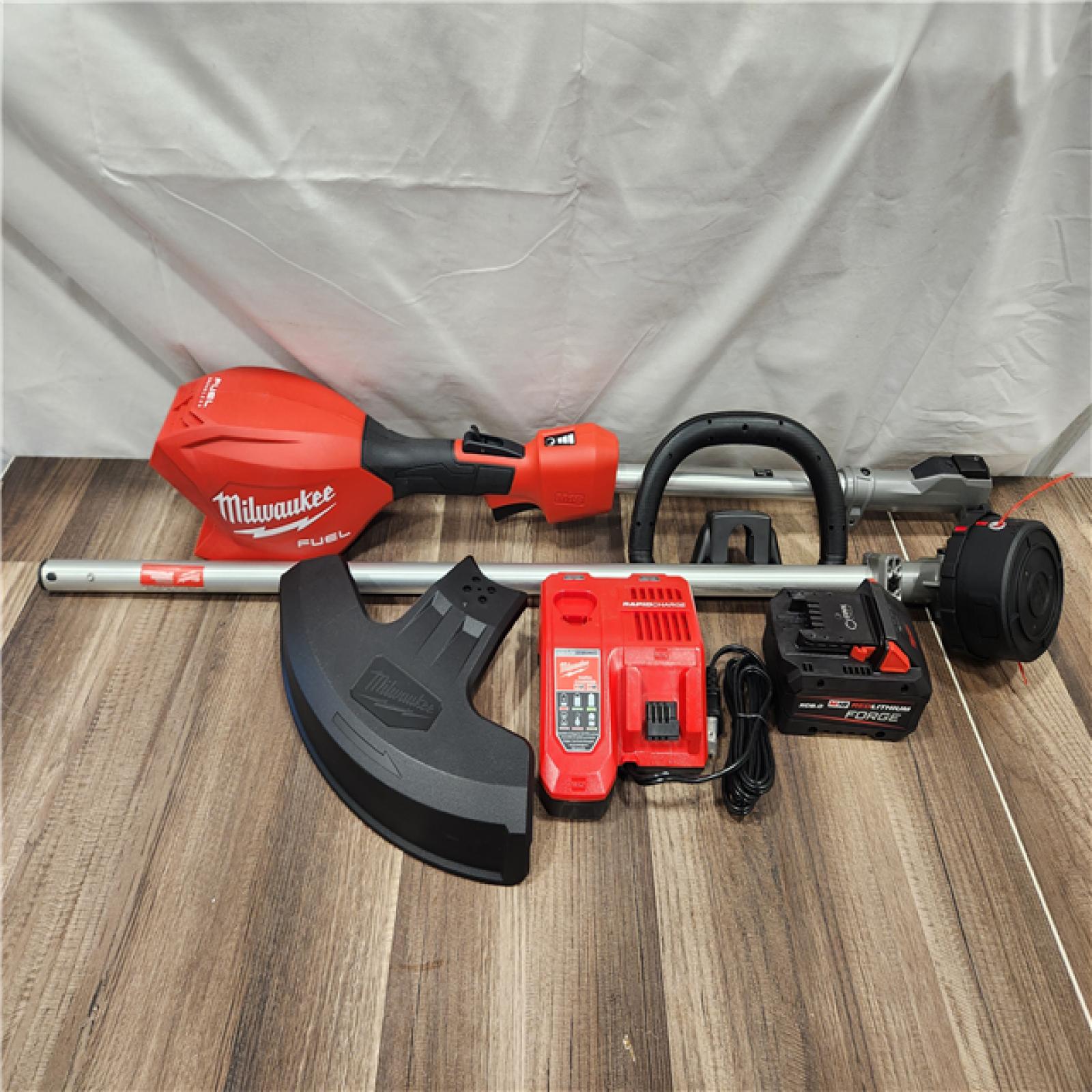 AS-IS- M18 FUEL 18V 16 in. Brushless Cordless Battery Powered String Trimmer W/QUIK-LOK Attachment Capability & 8.0 Ah Battery