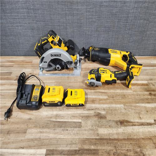 HOUSTON LOCATION - AS - IS DEWALT 20V MAX Lithium-Ion Cordless 3-Tool Combo Kit