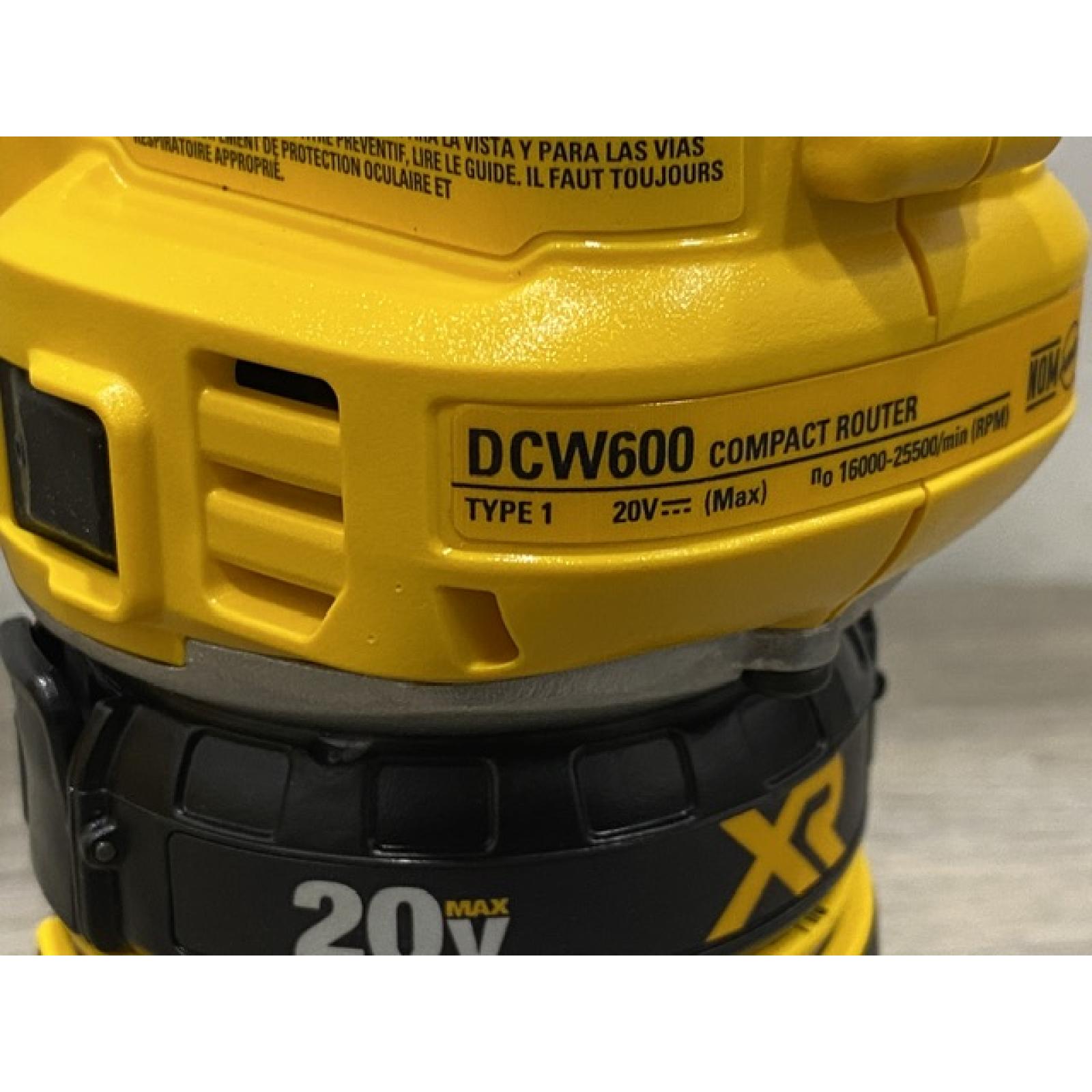 AS-IS DEWALT 20V MAX XR Cordless Brushless Fixed Base Compact Router (Tool Only)
