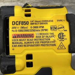 AS-IS DEWALT ATOMIC 20V MAX Lithium-Ion Cordless 1/4 in. Brushless Impact Driver Kit