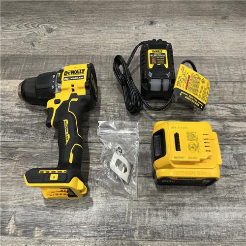 AS-IS DEWALT ATOMIC 20V Lithium-Ion Cordless 1/2 in. Hammer Drill Kit