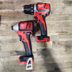 HOUSTON LOCATION - AS-IS Milwaukee 18V Cordless Brushed 2-Tool Drill/Driver and Impact Driver Kit