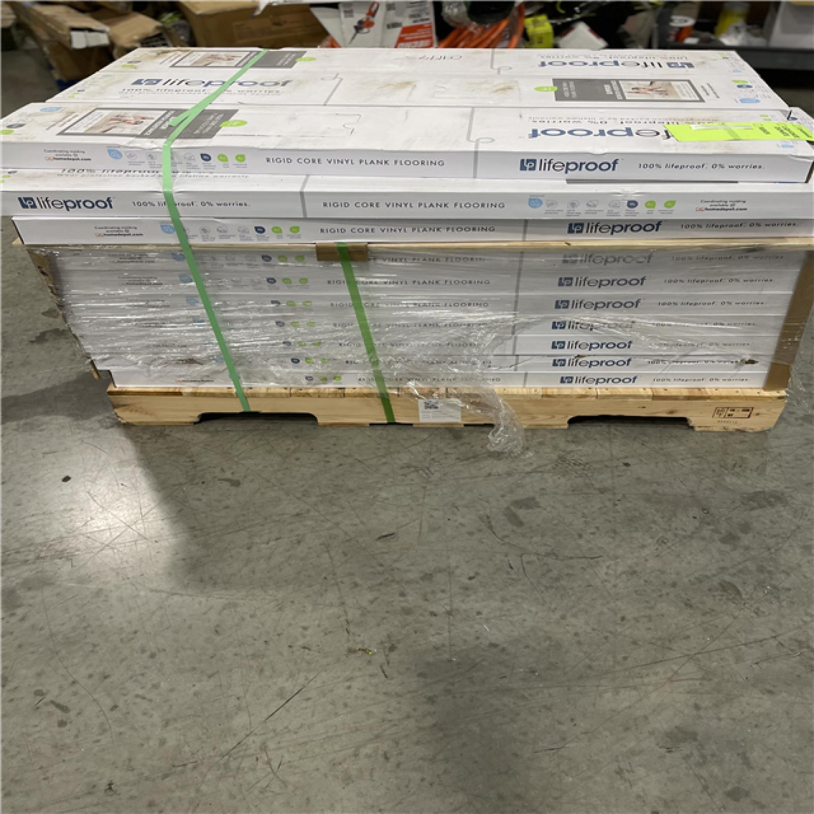 DALLAS LOCATION- Lifeproof Chiffon Lace Oak 6 MIL x 8.7 in. W x 48 in. L Click Lock Waterproof Luxury Vinyl Plank Flooring (20.1 sqft/case) PALLET-(39 CASES)