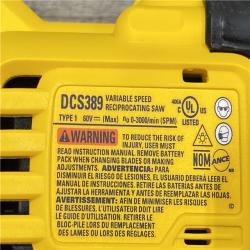 AS-IS DEWALT FLEXVOLT 60V MAX Cordless Brushless Reciprocating Saw (Tool Only)