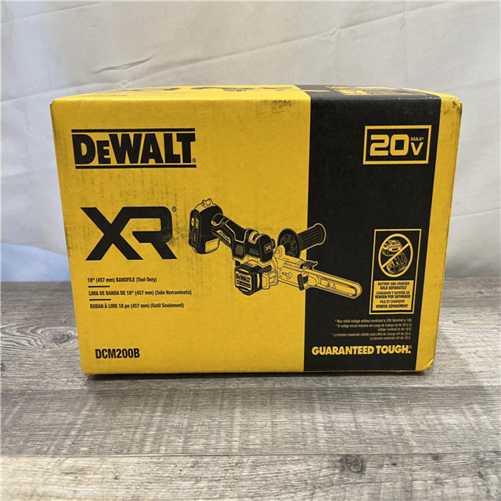 NEW - DEWALT 20-Volt MAX XR 18 in. Cordless Bandfile (Tool-Only)