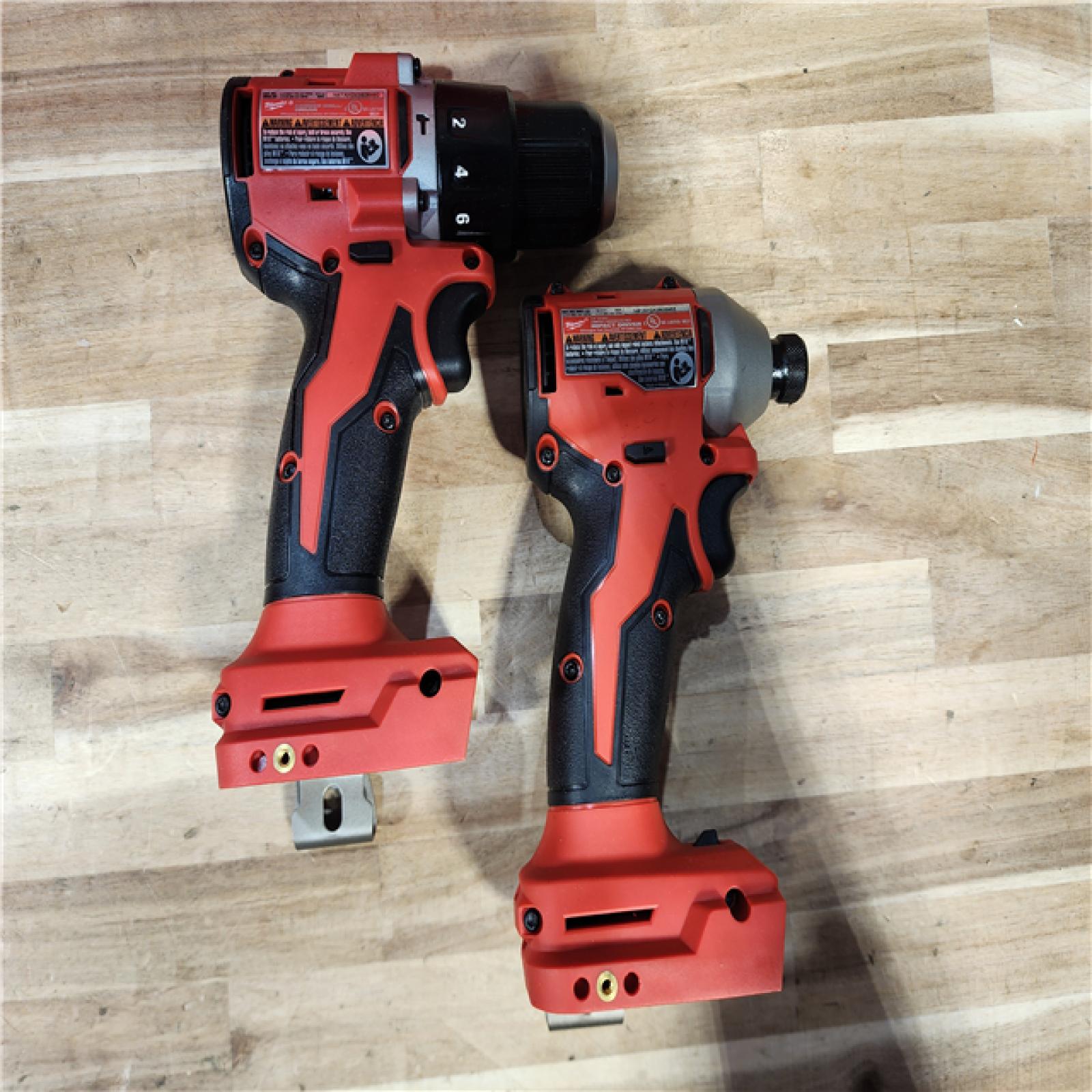 HOUSTON LOCATION - AS-IS Milwaukee  18-Volt Lithium-Ion Brushless Cordless Compact Hammer Drill/Impact Combo Kit