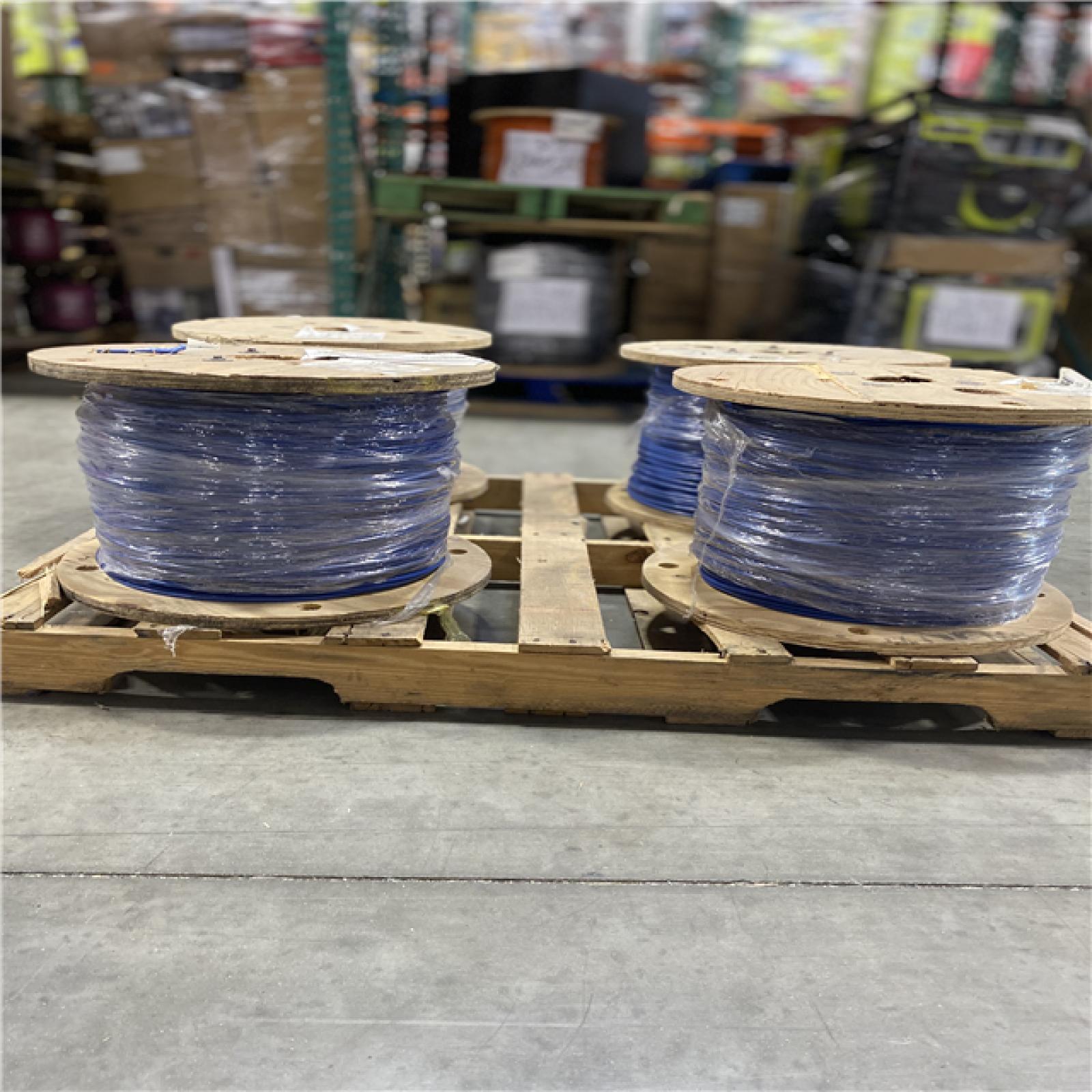 DALLAS LOCATION- Southwire 2,500 ft. 6 Blue Stranded CU SIMpull THHN Wire (SEE NOTES) PALLET-(4 UNITS)