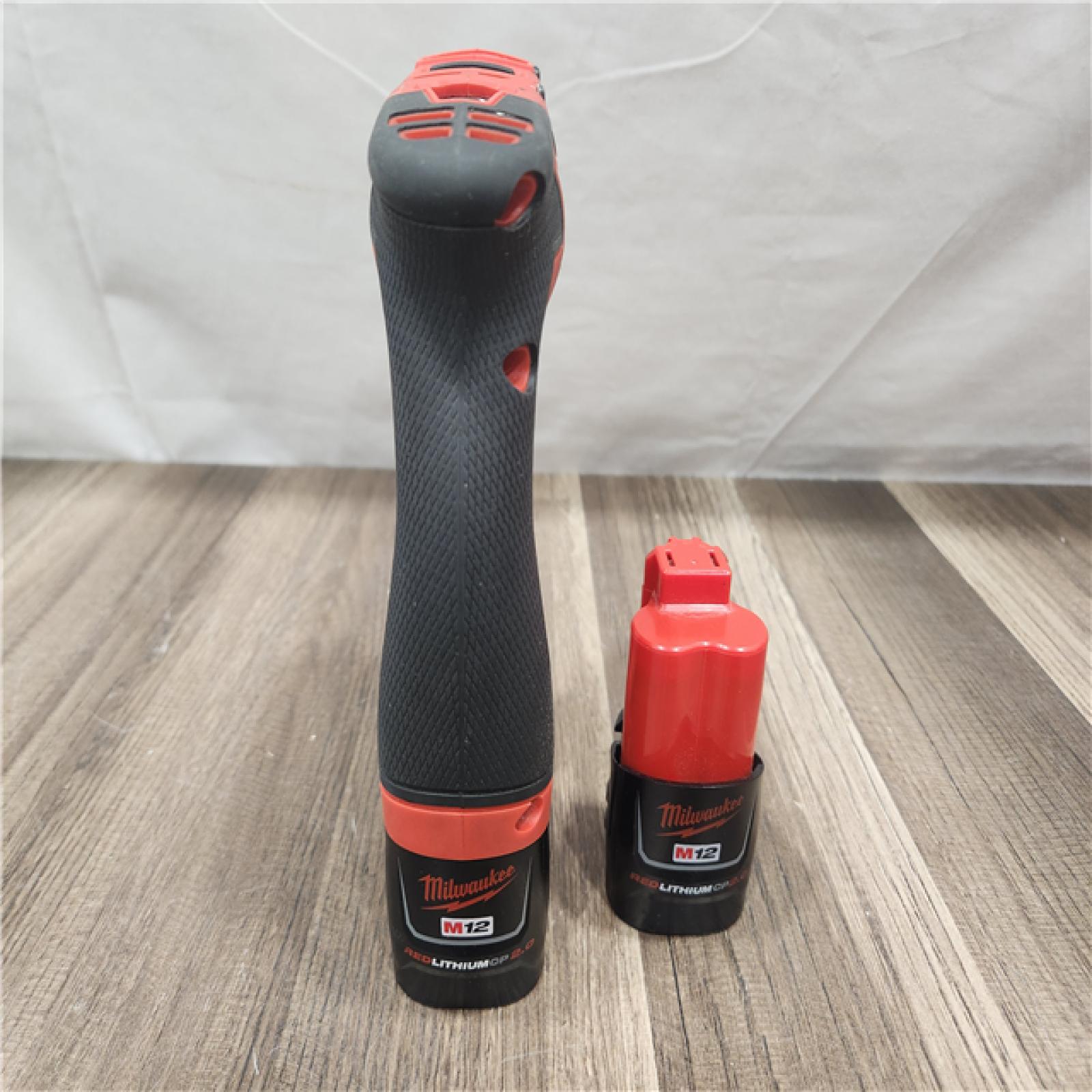 AS-IS- Milwaukee M12 FUEL Lithium-Ion 3/8 in. Cordless Installation Drill Driver Kit (2 Ah)