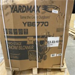 DALLAS LOCATION- NEW!- YARDMAX 26 in. 212 cc Two-stage Self-propelled Gas Snow Blower with Push-button Electric Start and Headlight