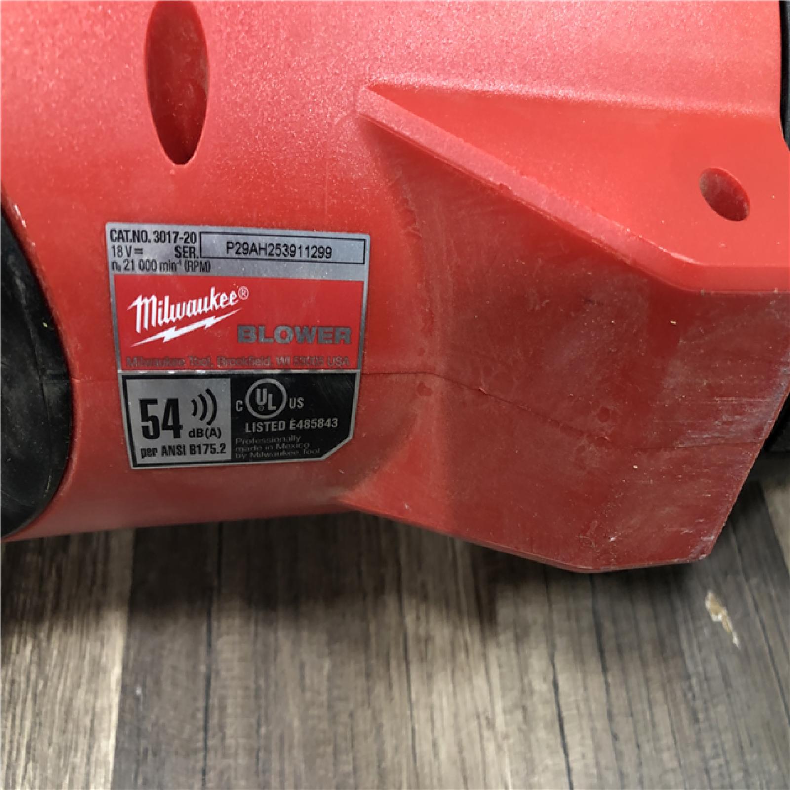 AS-IS Milwaukee  FUEL 120 MPH 500 CFM 18V Lithium-Ion Brushless Cordless Handheld Blower (Tool-Only)