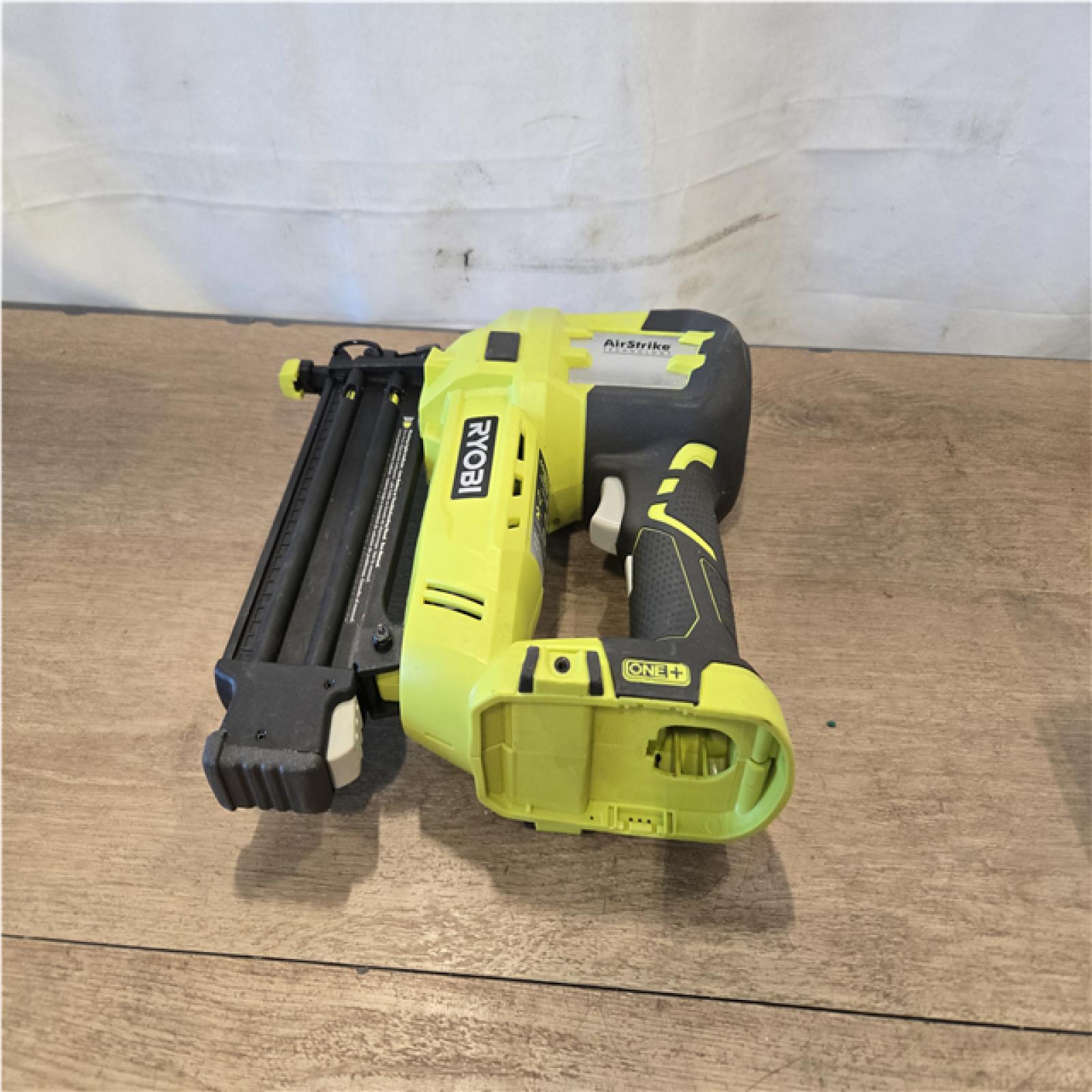 AS-IS RYOBI ONE+ 18V 18-Gauge Cordless AirStrike Brad Nailer (Tool Only)