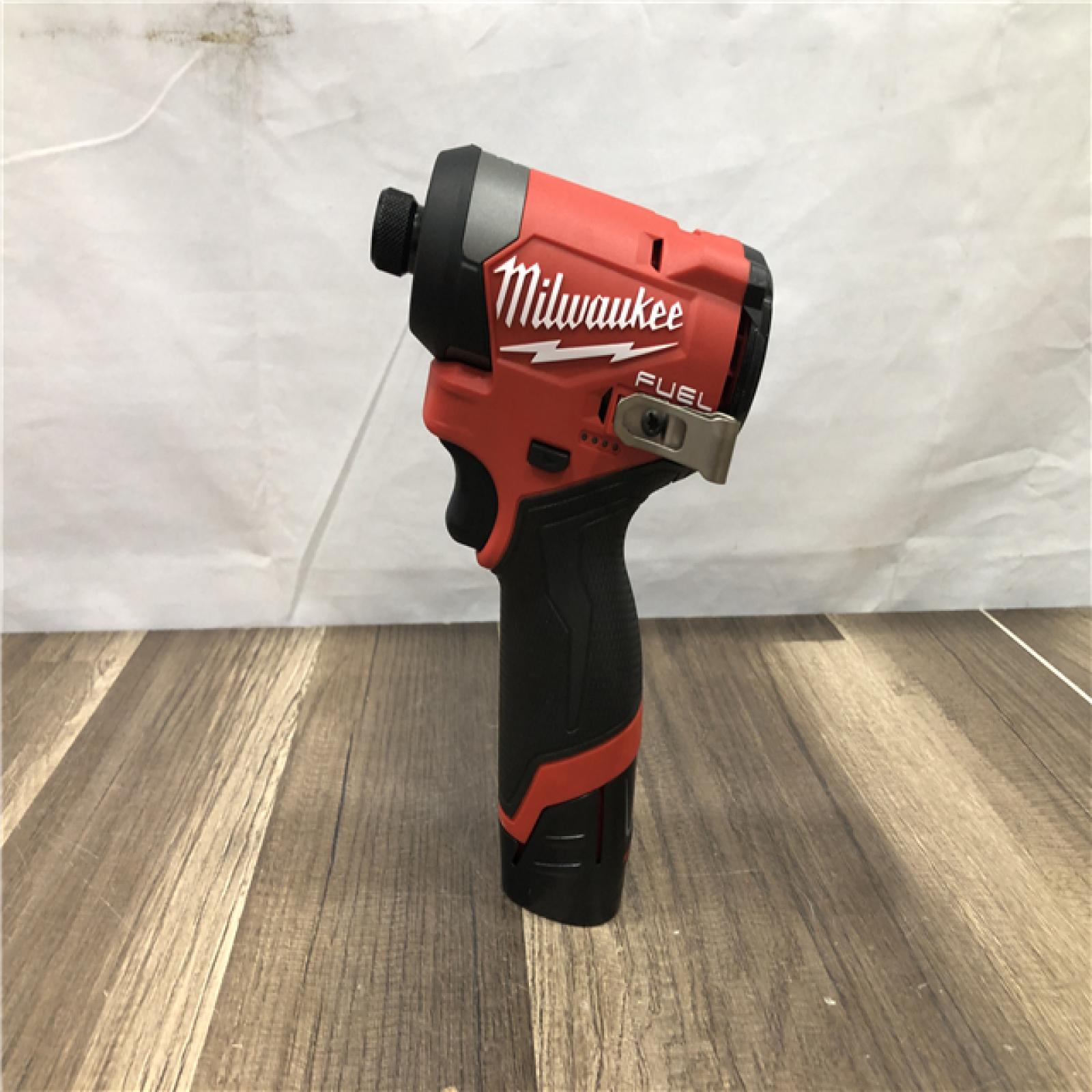 AS-IS Milwaukee FUEL 12V Lithium-Ion Brushless Cordless 1/4 in. Hex Impact Driver Kit