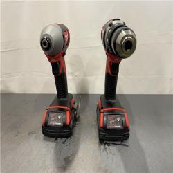 AS-IS - Milwaukee M18 18V Lithium-Ion Cordless Drill Driver/Impact Driver Combo Kit (2-Tool)