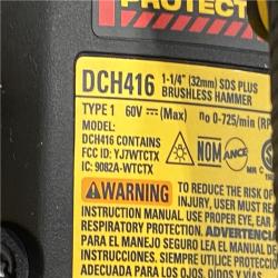 LIKE NEW - DEWALT FLEXVOLT 60V MAX Cordless 1-1/4 in. SDS Plus Rotary Hammer (Tool Only)