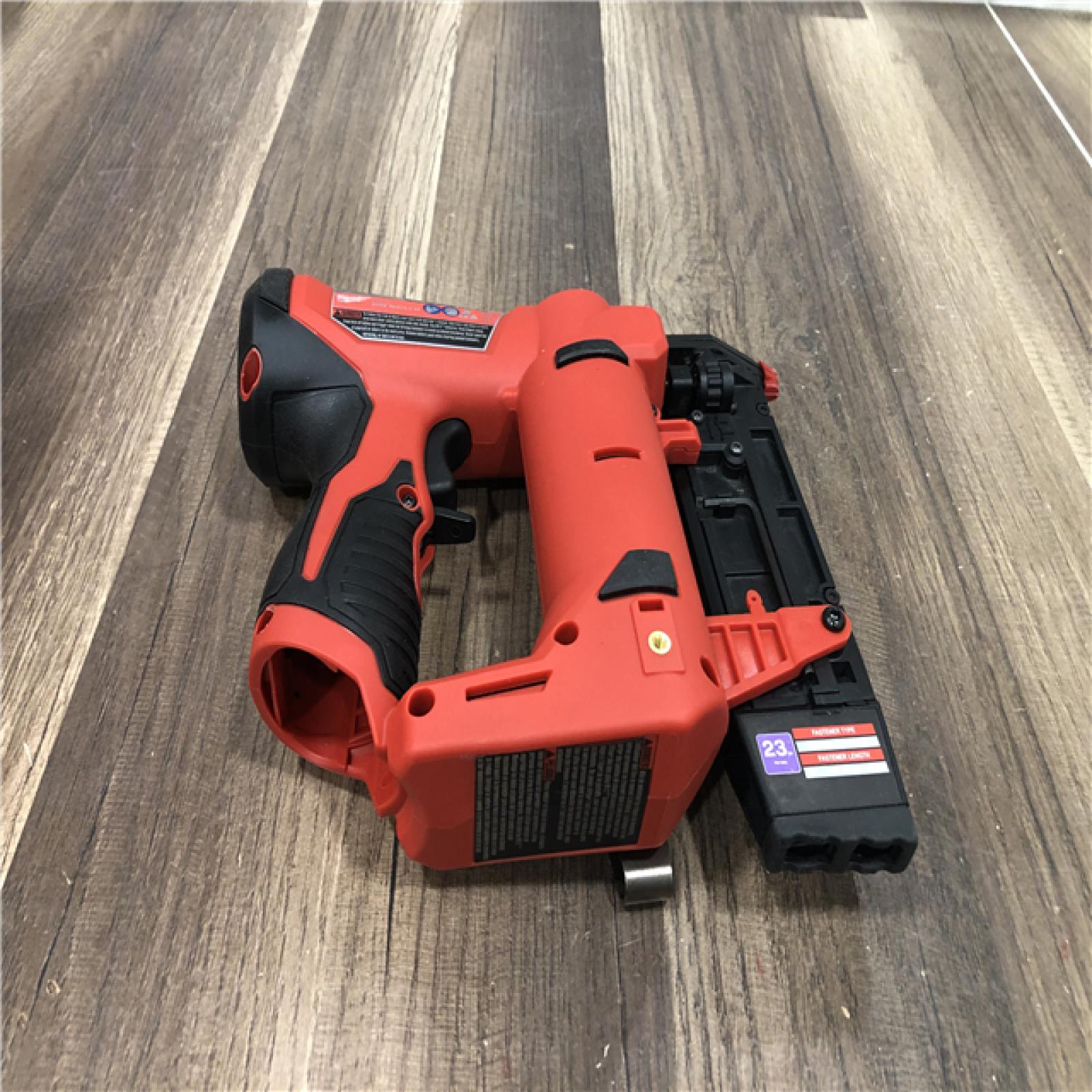 AS-IS Milwaukee 12-Volt 23-Gauge Lithium-Ion Cordless Pin Nailer (Tool-Only)