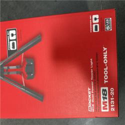 California NEW Milwaukee Rocket M18 Dual Power Tower Light (Tool Only)