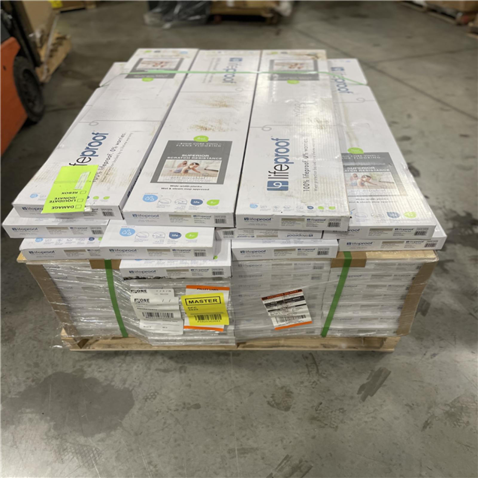 DALLAS LOCATION- Lifeproof Chiffon Lace Oak 6 MIL x 8.7 in. W x 48 in. L Click Lock Waterproof Luxury Vinyl Plank Flooring (20.1 sqft/case) PALLET-(39 CASES)