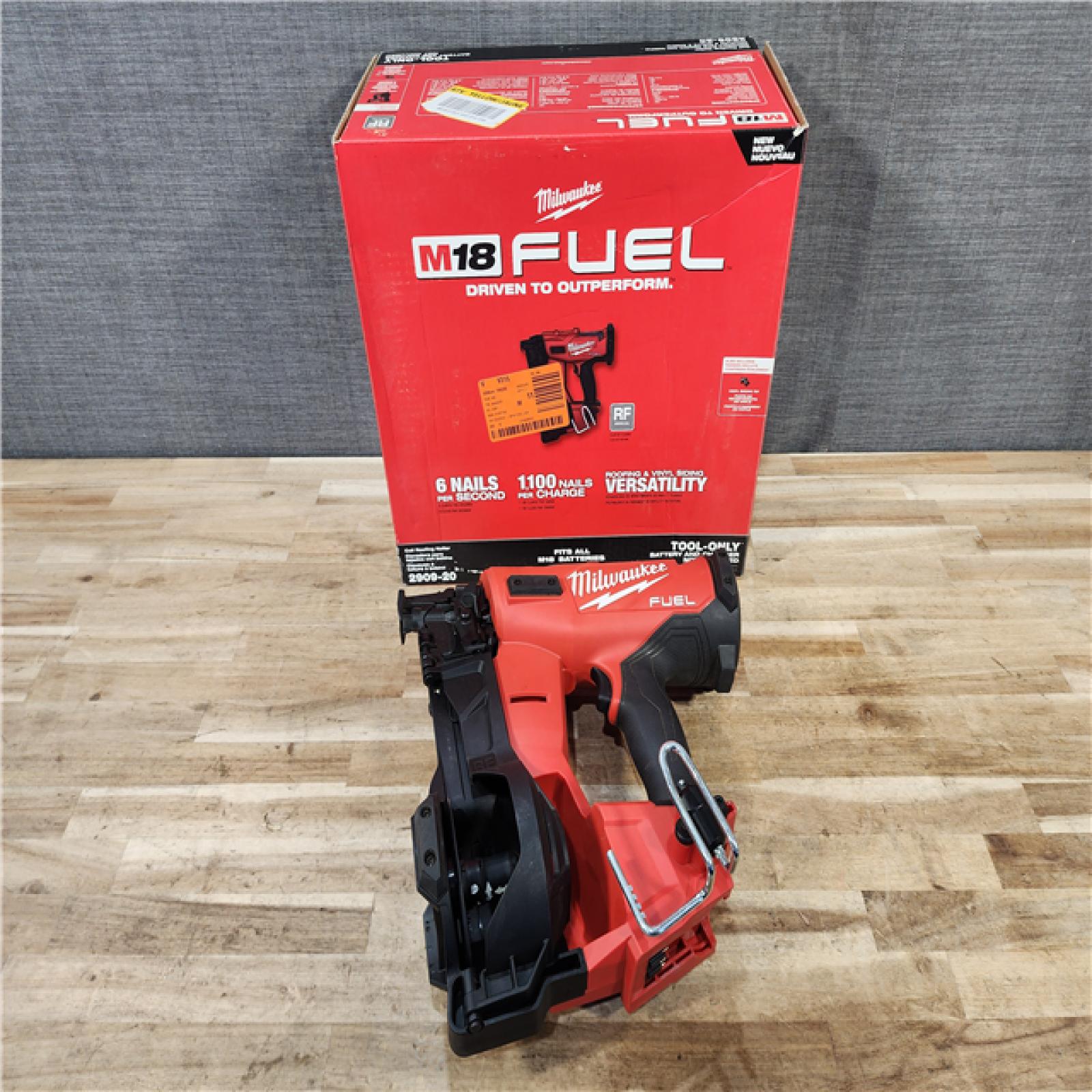 HOUSTON LOCATION - AS-IS Milwaukee FUEL 18-Volt Lithium-Ion Brushless Cordless Coil Roofing Nailer (Tool Only)