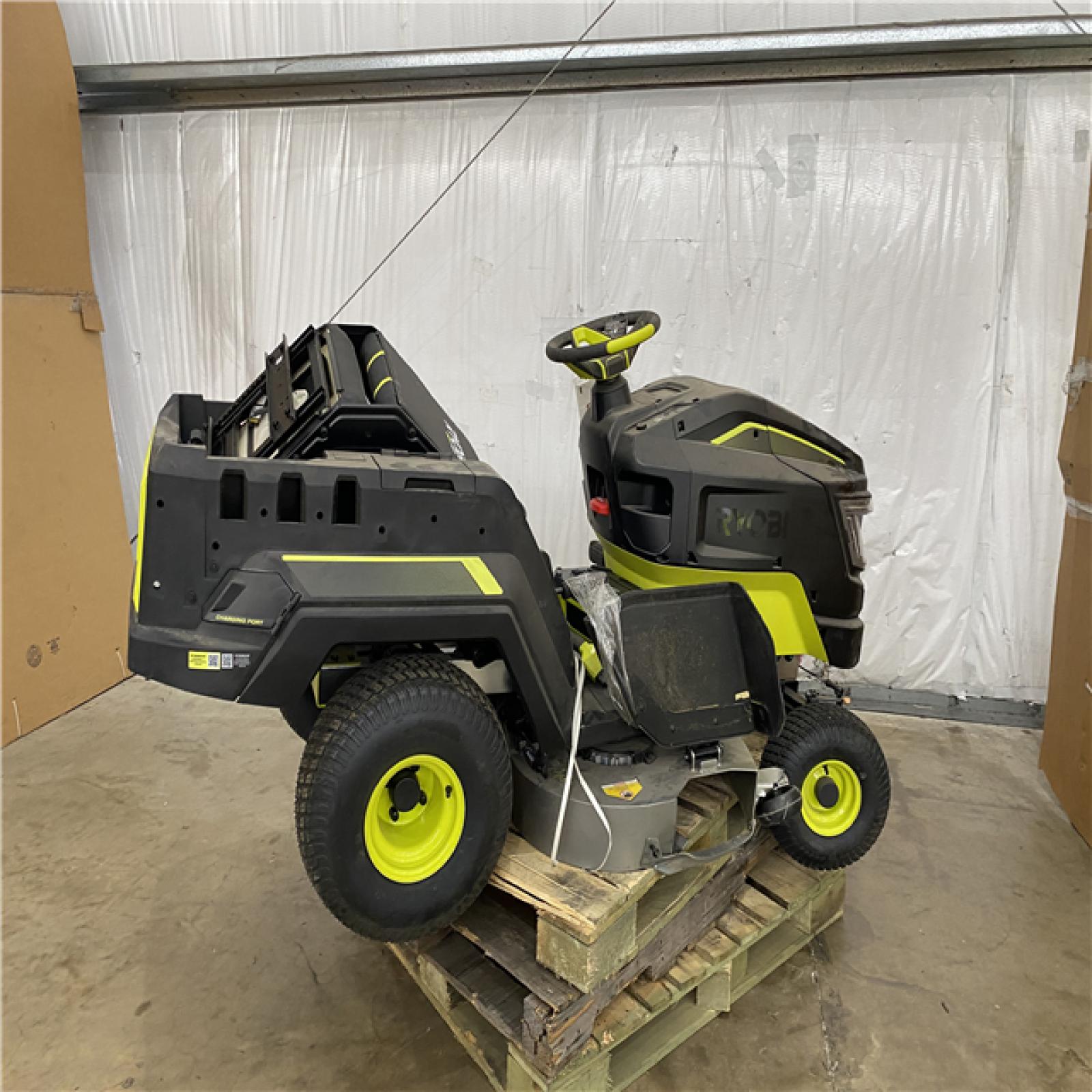 Houston Location AS IS - Ryobi 80v 42in, Cutting Width Riding Mower