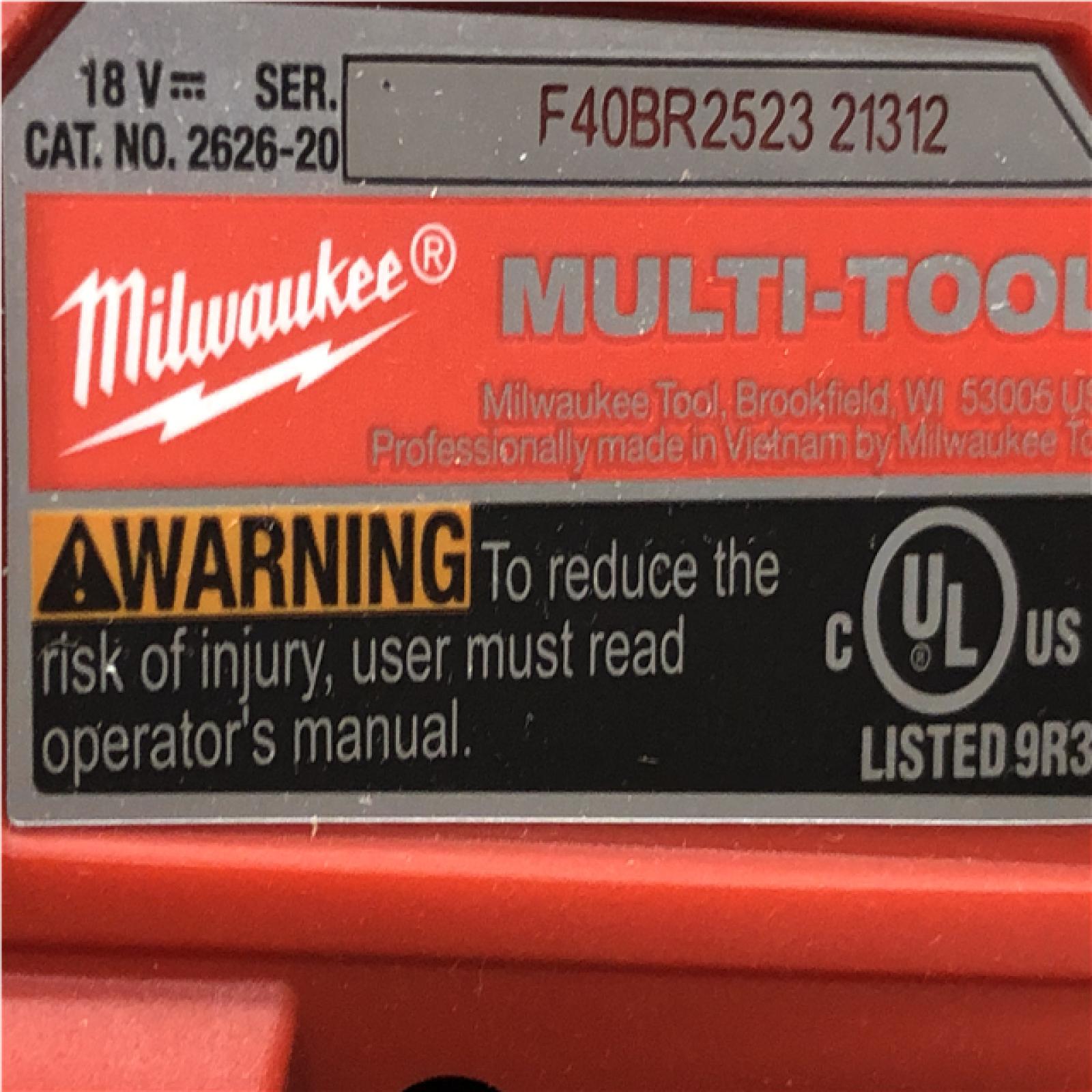 AS-IS Milwaukee 18V Lithium-Ion Cordless Oscillating Multi-Tool (Tool-Only)