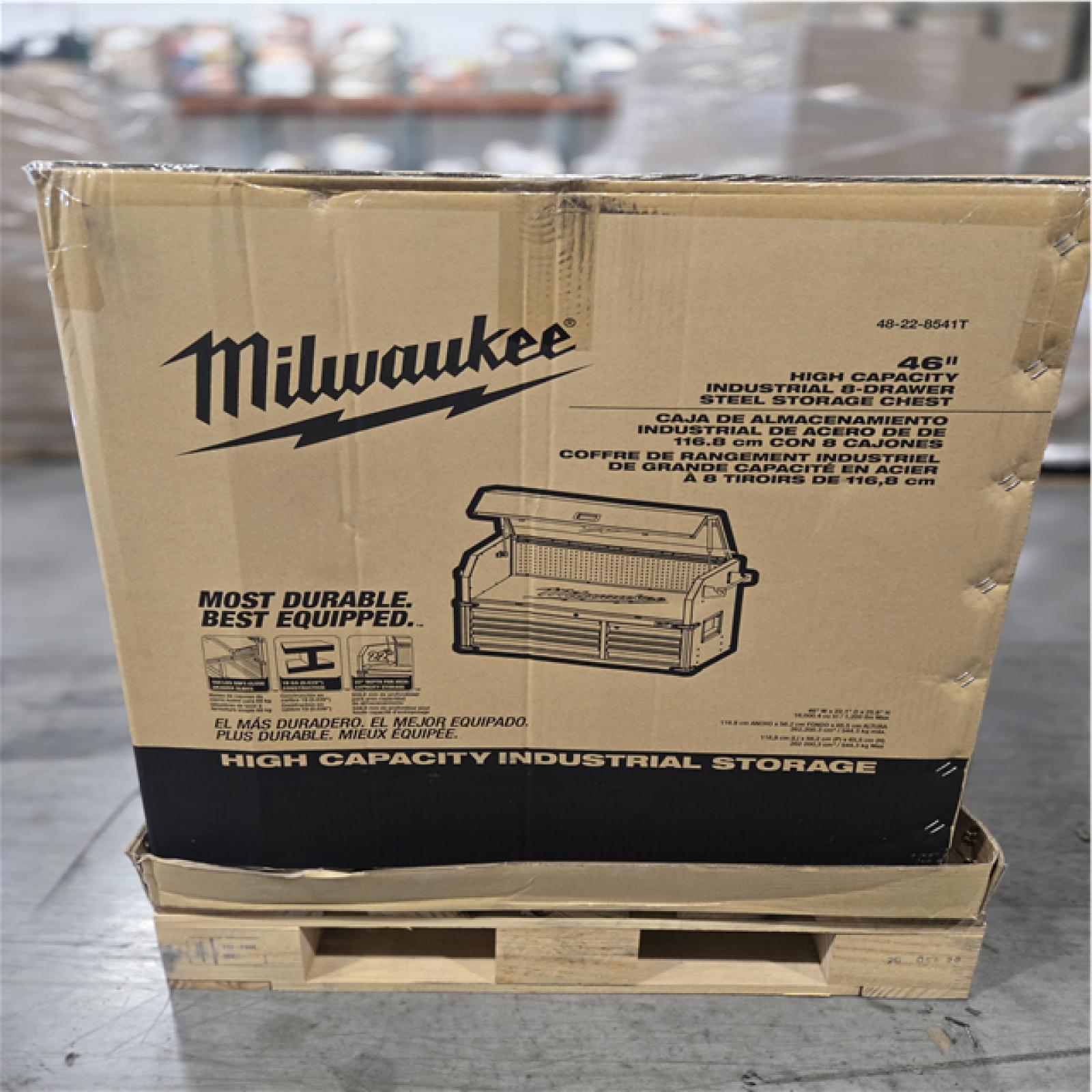 DALLAS LOCATION- Milwaukee High Capacity 46 in. W x 22.1 in. D 8-Drawer Top Tool Chest