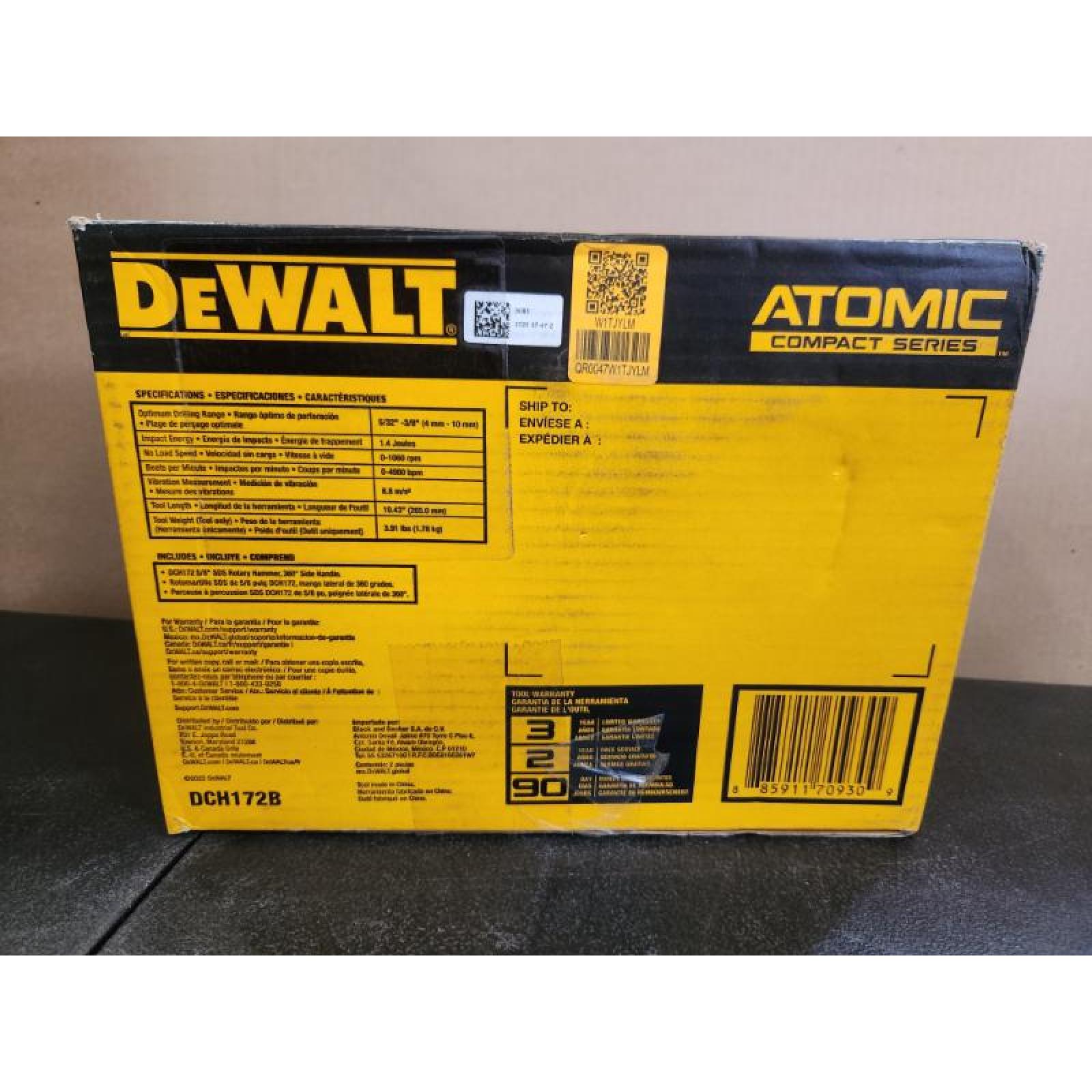 Phoenix NEW DEWALT ATOMIC 20V MAX Cordless Brushless Ultra-Compact 5/8 in. SDS Plus Hammer Drill (Tool Only)