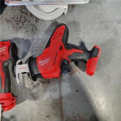 HOUSTON LOCATION - AS-IS MILWAUKEE 4 TOOL COMBO KIT W/ (2) BATTERY & CHARGER