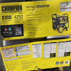Dallas Location - As-Is Champion Power Equipment 5300/4250-Watt Dual Fuel Generator