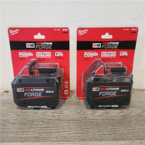 Phoenix Location NEW Milwaukee M18 18V Lithium-Ion REDLITHIUM FORGE XC 8.0 Ah Battery Pack (2-Pack)