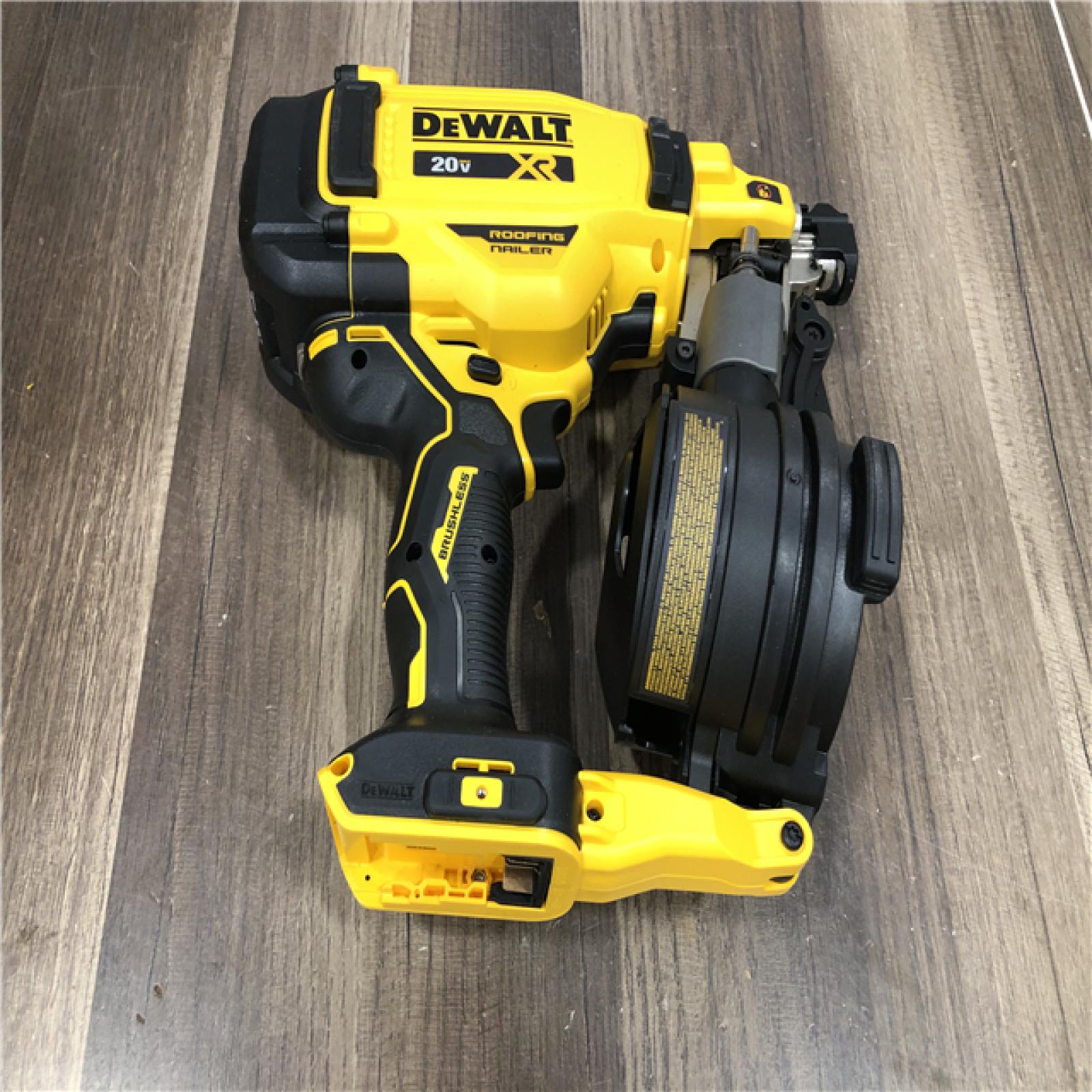 AS-IS DEWALT 20V MAX 15-Degree Electric Cordless Roofing Nailer (Tool Only)