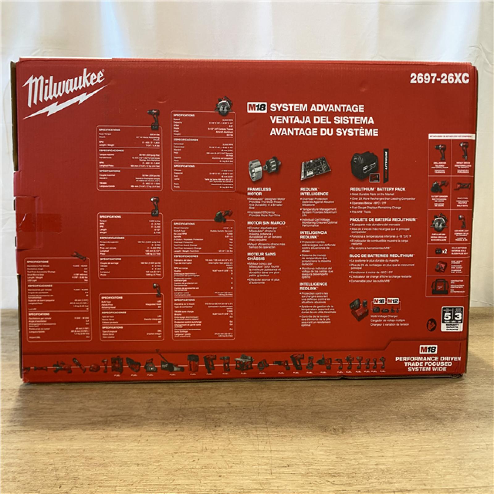 NEW! Milwaukee 18-Volt Lithium-Ion Cordless (6-Tool) Combo Kit