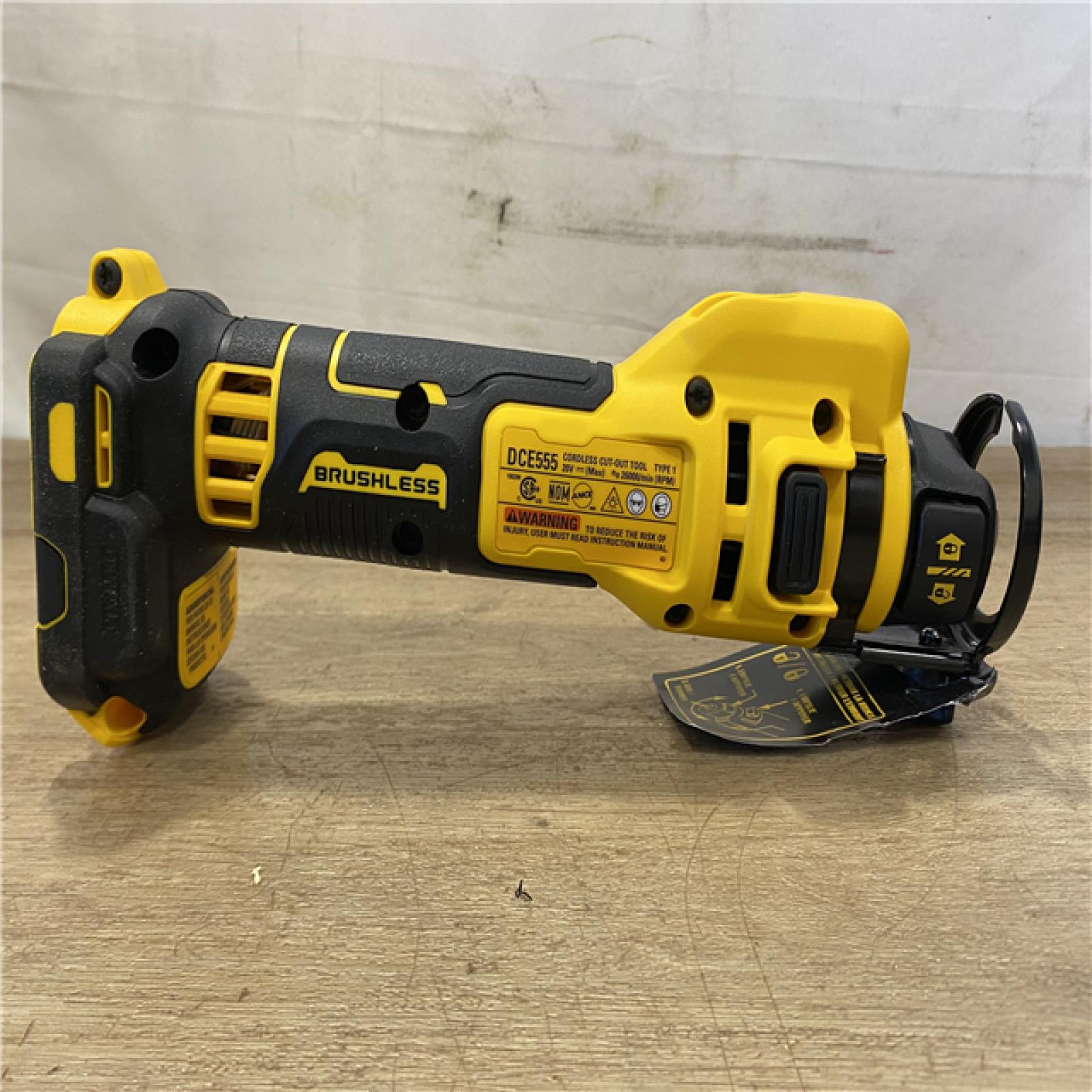 AS-IS DEWALT XR 20V Lithium-Ion Cordless Rotary Drywall Cut-Out Tool (Tool Only)