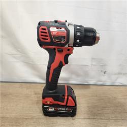 AS-IS- Milwaukee 18V Lithium-Ion Brushless Cordless 1/2 in. Compact Drill/Driver Kit