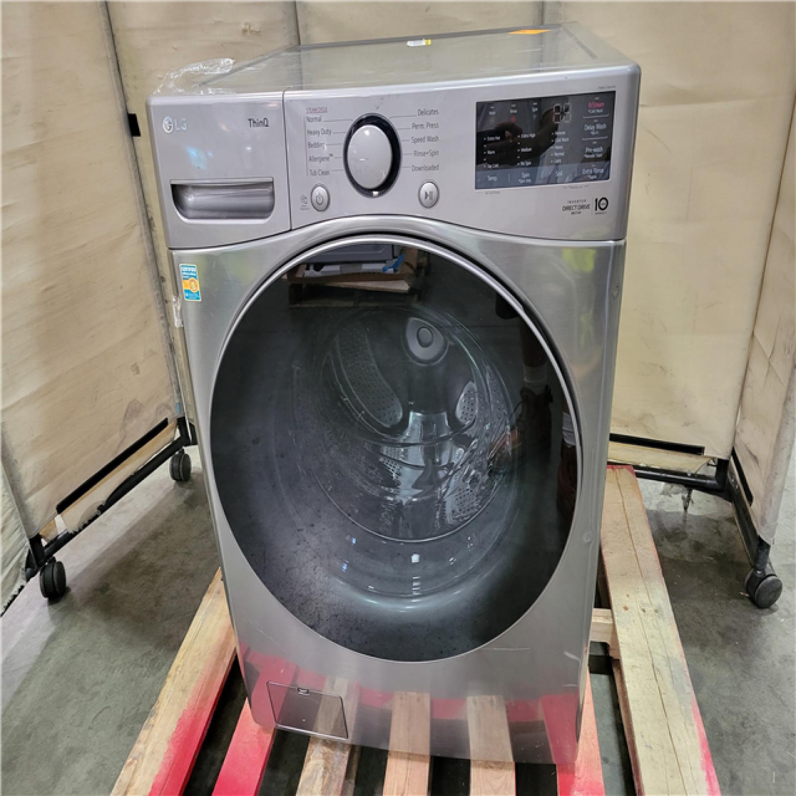 California ASIS Graphite Steel Smart Side by Side Front Load Laundry