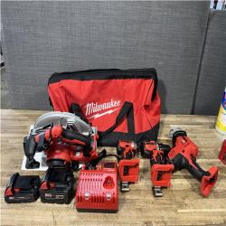 Houston Location AS-IS Milwaukee M18 Cordless Brushless 4 Tool Combo Kit