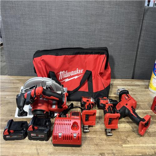 Houston Location AS-IS Milwaukee M18 Cordless Brushless 4 Tool Combo Kit